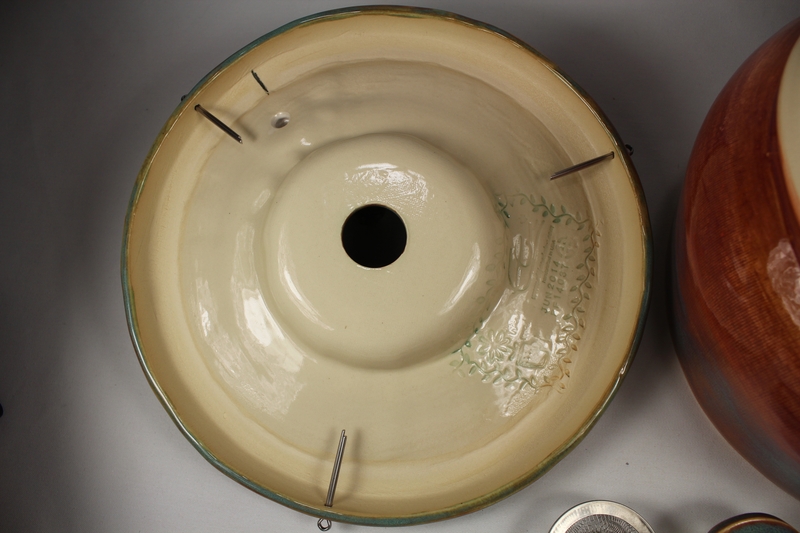 pet drinking fountain with a large secured coon lid and frog spout